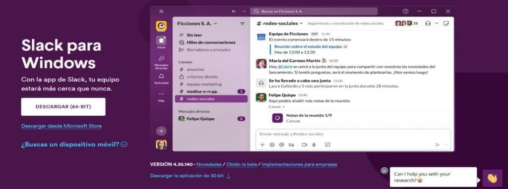 pantalla de descarga