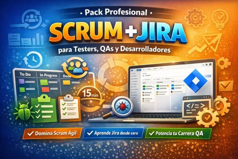 🏆Pack Profesional: Scrum + Jira para Testers, QAs y Equipos de Desarrollo