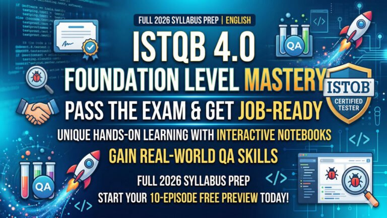 🏆ISTQB 4.0 Foundation Level: Pass & Get Job-Ready (2026)