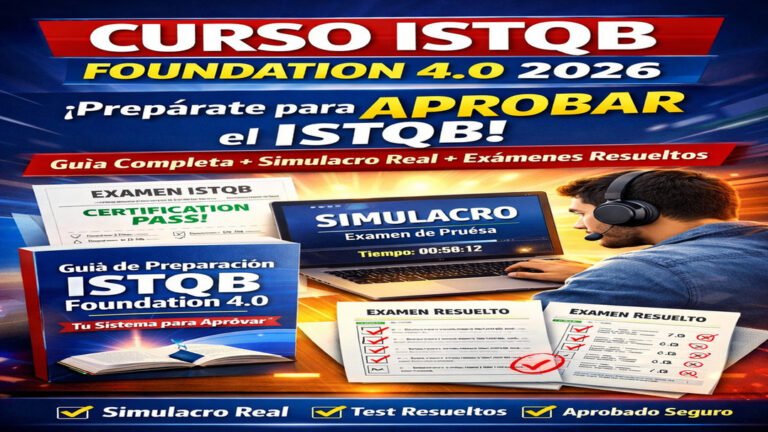 🏆Curso ISTQB Foundation 4.0 2026 — Guía de preparación + simulacro real + exámenes resueltos