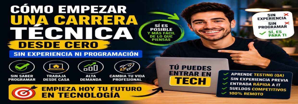 Como empezar una carrera tecnica desde cero
