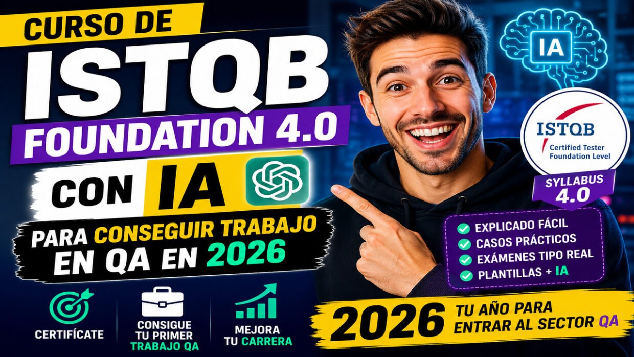 Curso de ISTQB Foundation 4.0 con IA para conseguir trabajo en QA en 2026 (1)