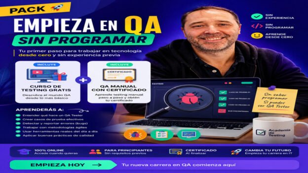 👉 Empieza en QA sin programar y consigue tu primer trabajo en IT-pack inicial