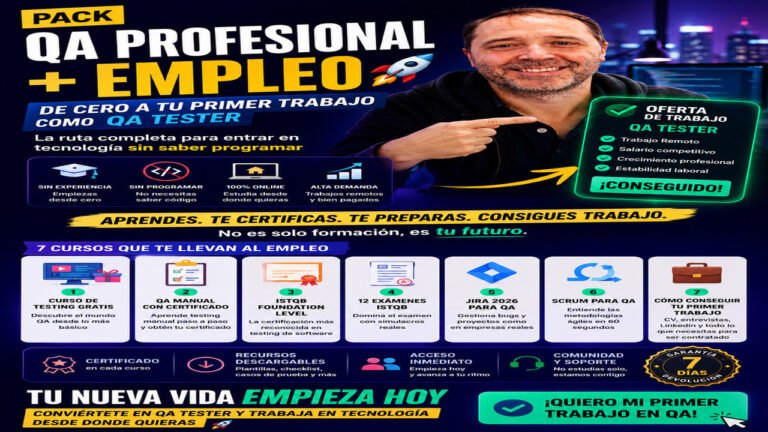 👉 Consigue tu primer trabajo en IT sin saber programar (ruta completa QA desde cero)