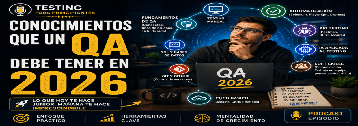 Conocimientos que un QA debe tener en 2026