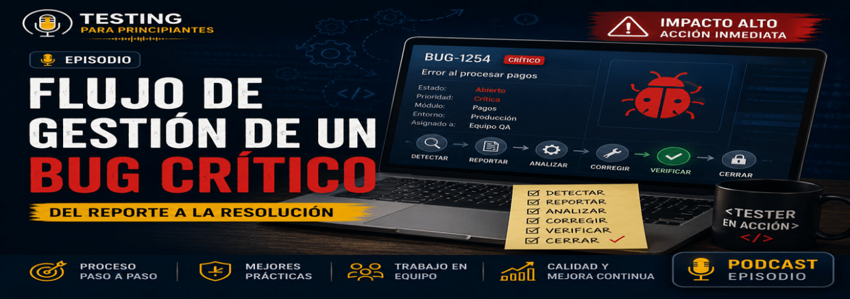 Fluho de gestión de un bug critico