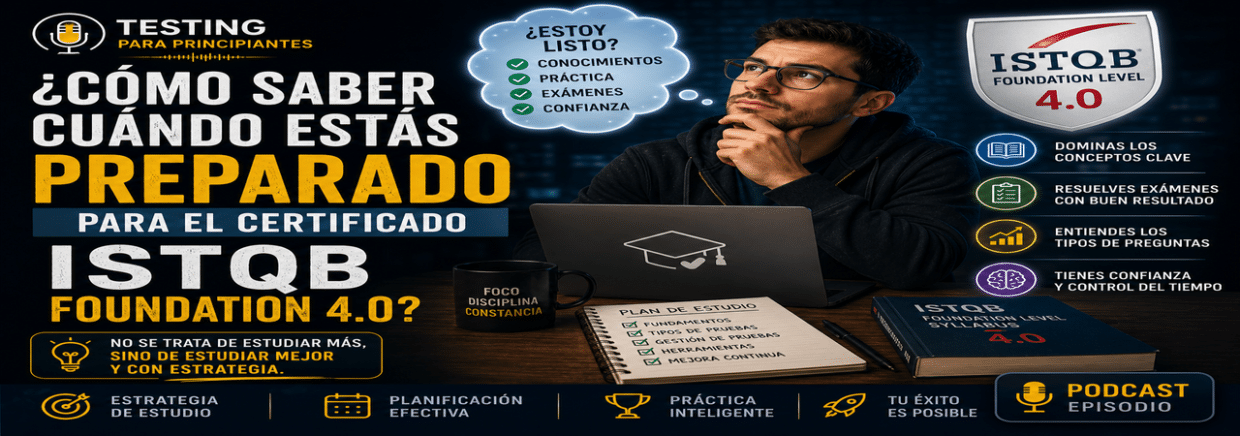 ¿Cómo saber cúando estas preparado para el certificado ISTQB Foundation 4.0