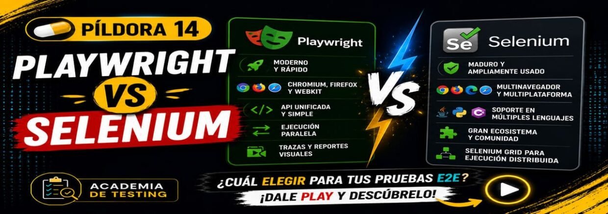 Píldora 14 Playwright vs Selenium